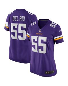 Jack Del Rio 55 Minnesota Vikings Women Game Retired Jersey – Purple