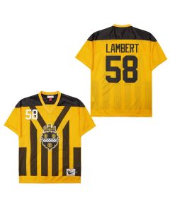 Jack Lambert 58 Pittsburgh Steelers Retro Throwback Legacy Men Jersey – Black/Yellow