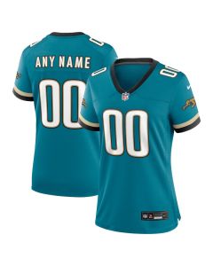 Jacksonville Jaguars Women’s Prowler Throwback Game Custom Jersey – Teal