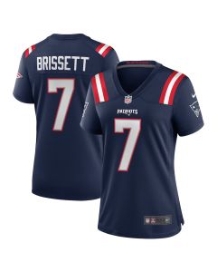 Jacoby Brissett 7 New England Patriots Women’s Team Game Jersey – Navy