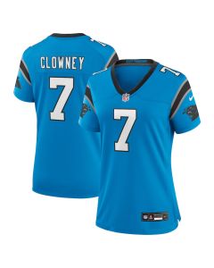 Jadeveon Clowney 7 Carolina Panthers Women’s Alternate Game Jersey – Blue