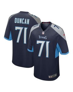 Jaelyn Duncan 71 Tennessee Titans Game Men Jersey – Navy