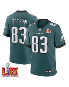 Jahan Dotson #83 Philadelphia Eagles Super Bowl LIX Jersey – Men’s – Midnight Green
