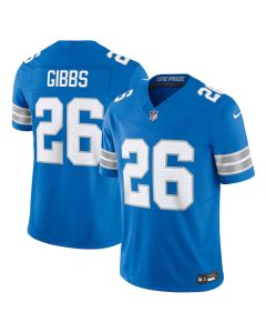 Jahmyr Gibbs 26 Detroit Lions Vapor F.U.S.E. Limited Jersey – Blue