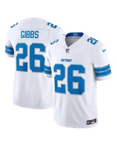 Jahmyr Gibbs 26 Detroit Lions Vapor F.U.S.E. Limited Jersey – White