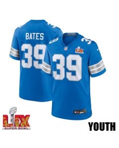 Jake Bates #39 Detroit Lions Super Bowl LIX Jersey – Men’s – Blue