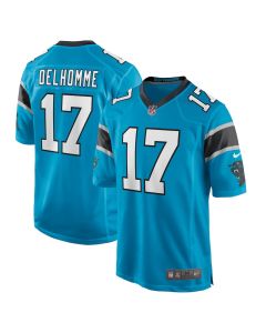 Jake Delhomme 17 Carolina Panthers Men Retired Jersey – Blue