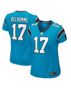 Jake Delhomme 17 Carolina Panthers Women Retired Jersey – Blue