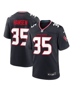 Jake Hansen 35 Houston Texans Team Game Men Jersey – Navy