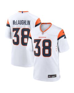 Jaleel McLaughlin 38 Denver Broncos Game Men Jersey – White