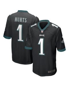 Jalen Hurts 1 Philadelphia Eagles Men Game Jersey – Black