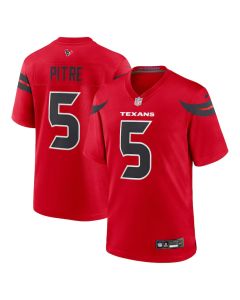 Jalen Pitre 5 Houston Texans Game Jersey – Men, Red