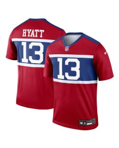 Jalin Hyatt 13 New York Giants Alternate Legend Player Men Jersey – Century Red
