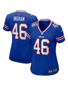 Ja’Marcus Ingram 46 Buffalo Bills Women Game Jersey – Royal