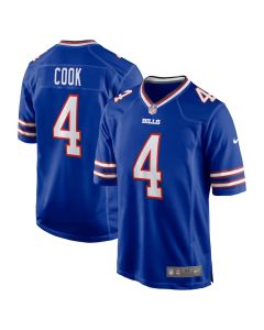 James Cook 4 Buffalo Bills Men Game Jersey – Royal