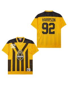 James Harrison 92 Pittsburgh Steelers Retro Throwback Legacy Men Jersey – Black/Yellow
