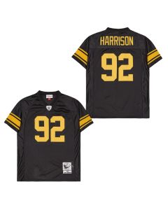James Harrison 92 Pittsburgh Steelers Retro Throwback Men Jersey – Black