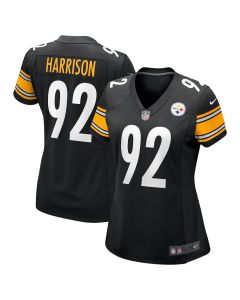 James Harrison 92 Pittsburgh Steelers Women Retired Game Jersey – Black
