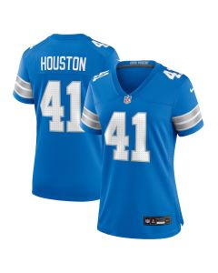 James Houston 41 Detroit Lions Women’s Team Game Jersey – Blue