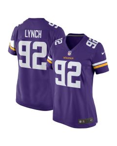 James Lynch 92 Minnesota Vikings Women Game Jersey – Purple
