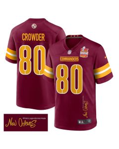 Jamison Crowder 80 Washington Commanders Super Bowl LIX Champions Patch ‘New Orleans – Where Legends Are Made’ EMBROIDERED Game Men Jersey – Burgundy