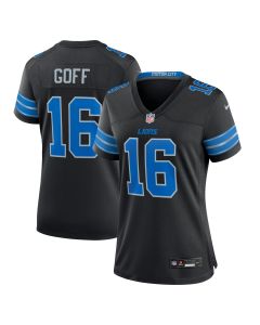 Jared Goff 16 Detroit Lions Women’s Alternate Game Jersey – Black