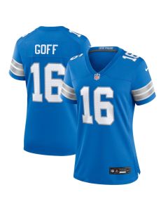 Jared Goff 26 Detroit Lions Women’s Team Game Jersey – Blue