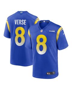 Jared Verse 8 Los Angeles Rams Game Men Jersey – Royal