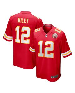 Jared Wiley 12 Kansas City Chiefs Game Men Jersey – Red