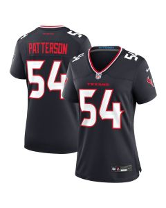 Jarrett Patterson 54 Houston Texans Women’s Team Game Jersey – Navy