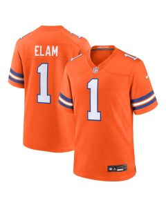 Jason Elam 1 Denver Broncos Mile High Collection 1977 Throwback Retired Player Game Men Jersey – Orange