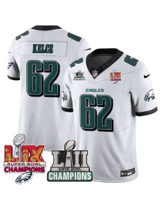 Jason Kelce 62 Philadelphia Eagles LII-LIX Super Bowl Champions Vapor Limited Jersey – White