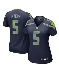 Jason Myers 5 Seattle Seahawks Women’s Team Game Jersey – College Navy