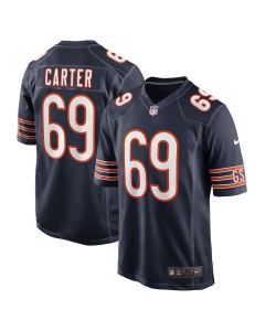 Ja’Tyre Carter 69 Chicago Bears Game Men Jersey – Navy