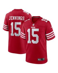Jauan Jennings 15 San Francisco 49ers Game Men Jersey – Scarlet