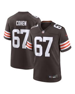 Javion Cohen 67 Cleveland Browns Team Game Men Jersey – Brown
