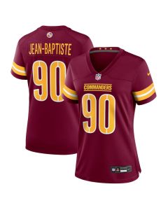Javontae Jean-Baptiste 90 Washington Commanders Women’s Game Jersey – Burgundy
