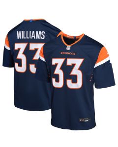 Javonte Williams 33 Denver Broncos Alternate Game YOUTH Jersey – Navy