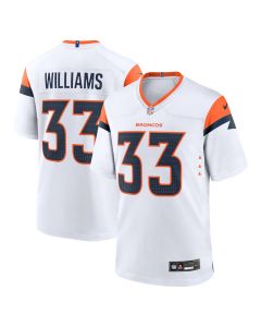 Javonte Williams 33 Denver Broncos Game Men Jersey – White