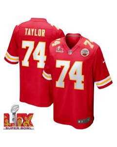 Jawaan Taylor #74 Kansas City Chiefs Super Bowl LIX Jersey – Men’s – Red