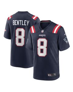 Ja’Whaun Bentley 8 New England Patriots Men Game Jersey – Navy