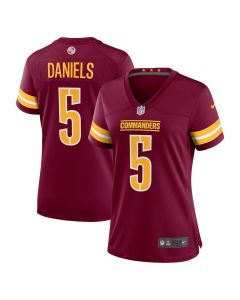 Jayden Daniels 5 Washington Commanders Women’s Player Game Jersey – Burgundy