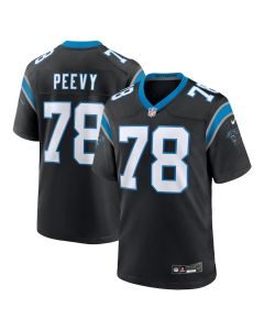 Jayden Peevy 78 Carolina Panthers Team Game Men Jersey – Black