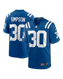 Jaylin Simpson 30 Indianapolis Colts Game Men Jersey – Royal