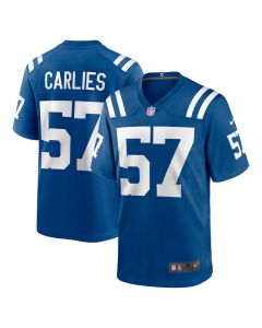 Jaylon Carlies 57 Indianapolis Colts Game Men Jersey – Royal