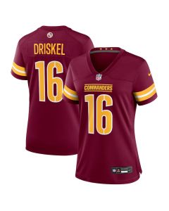 Jeff Driskel 16 Washington Commanders Women’s Game Jersey – Burgundy