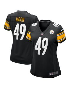 Jeremiah Moon 49 Pittsburgh Steelers Women’s Game Jersey – Black