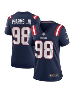 Jeremiah Pharms Jr. 98 New England Patriots Women’s Team Game Jersey – Navy
