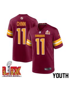 Jeremy Chinn #11 Washington Commanders Super Bowl LIX Jersey – Men’s – Burgundy
