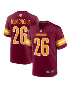 Jeremy McNichols 26 Washington Commanders Game Men Jersey – Burgundy